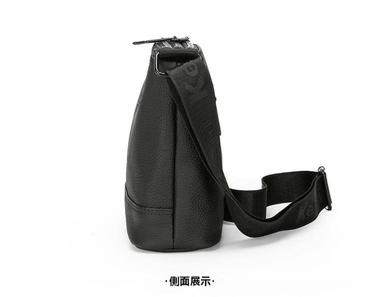 【拍一發三，限時特惠】三拉鍊，多隔層，真牛皮，男士單肩包