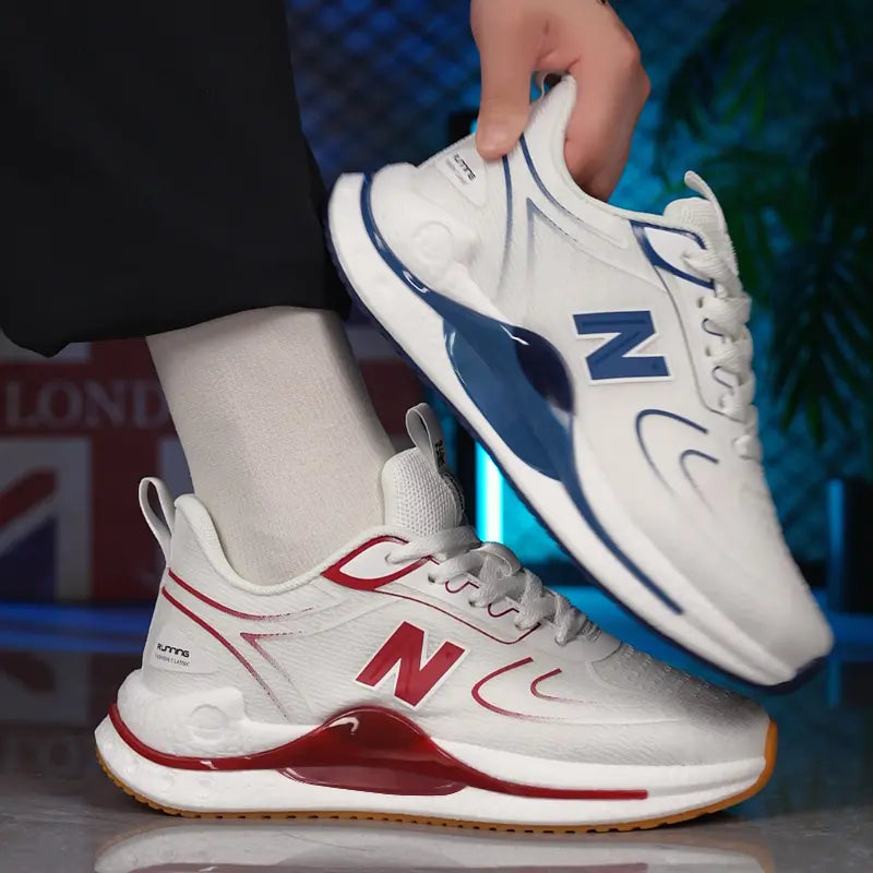 2025新款，柔軟，輕彈，輕奢，休閒運動鞋，夏季，透氣跑步鞋