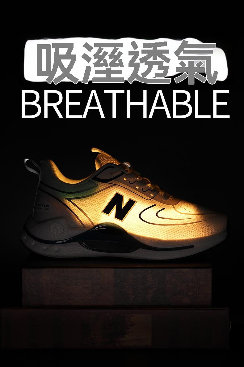 2025新款，柔軟，輕彈，輕奢，休閒運動鞋，夏季，透氣跑步鞋