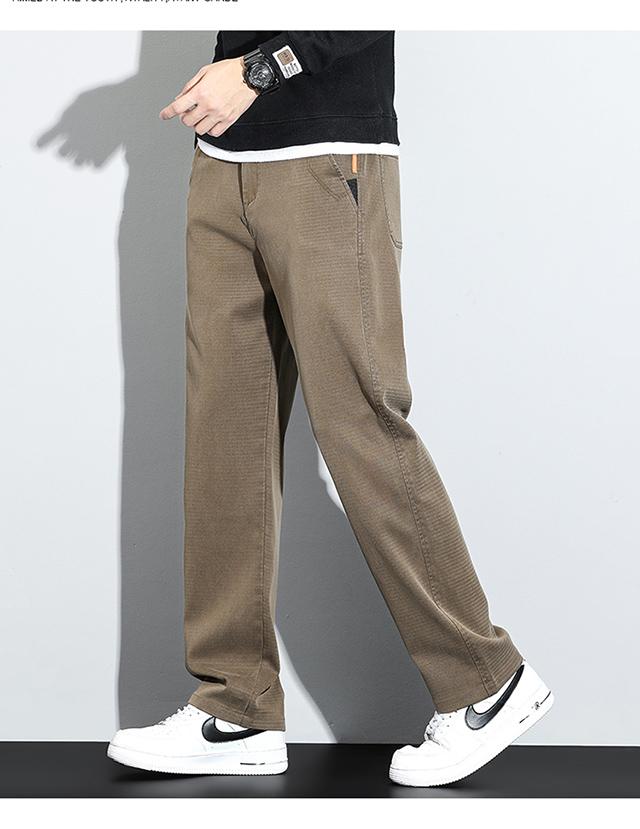 新款九分休閑褲，男士修身直筒，潮流百搭，彈力褲子男