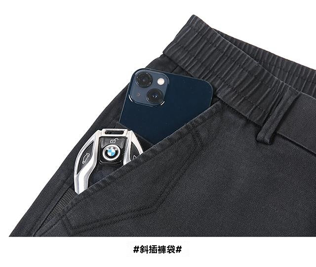 新款九分休閑褲，男士修身直筒，潮流百搭，彈力褲子男