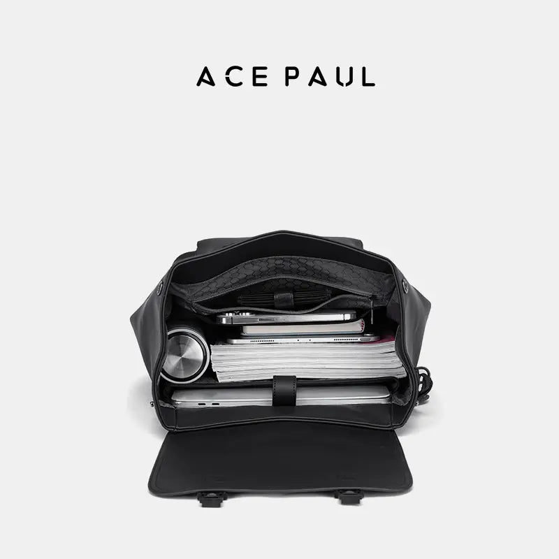 【限時特惠，拍一發三】Ace Paul官方正品，時尚磁吸扣，通勤風，男士雙肩包，電腦包