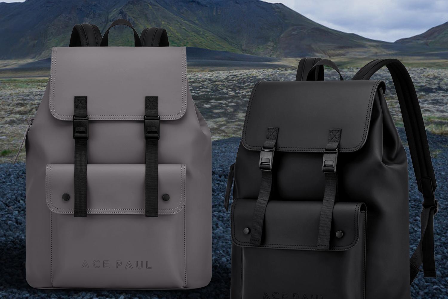 【限時特惠，拍一發三】Ace Paul官方正品，時尚磁吸扣，通勤風，男士雙肩包，電腦包