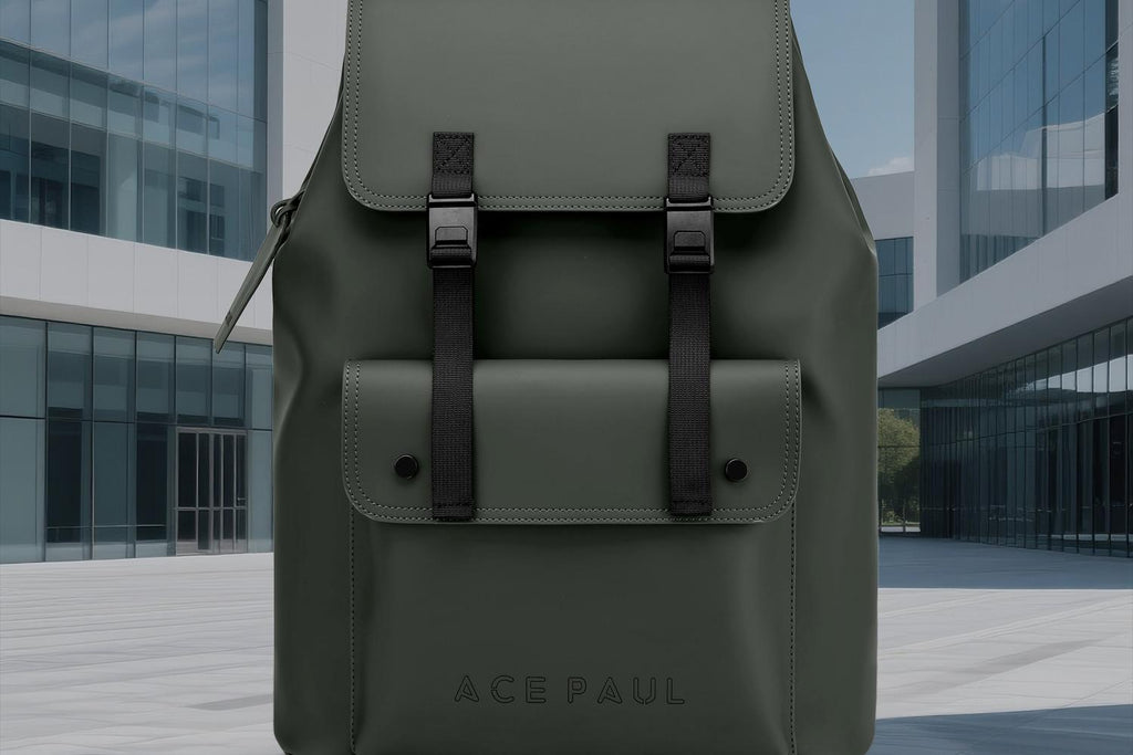 【限時特惠，拍一發三】Ace Paul官方正品，時尚磁吸扣，通勤風，男士雙肩包，電腦包