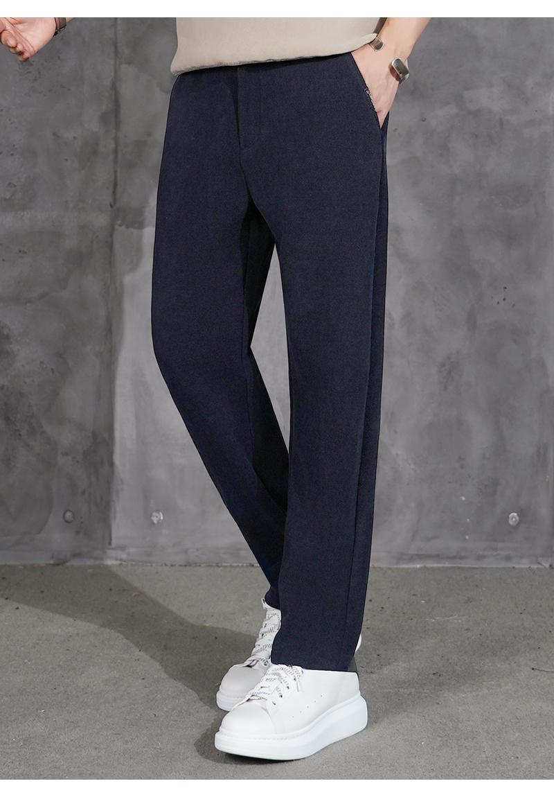 Cardanro/卡丹路，秋冬新款，法蘭絨長褲，男士寬鬆加厚，商務，運動休閒褲