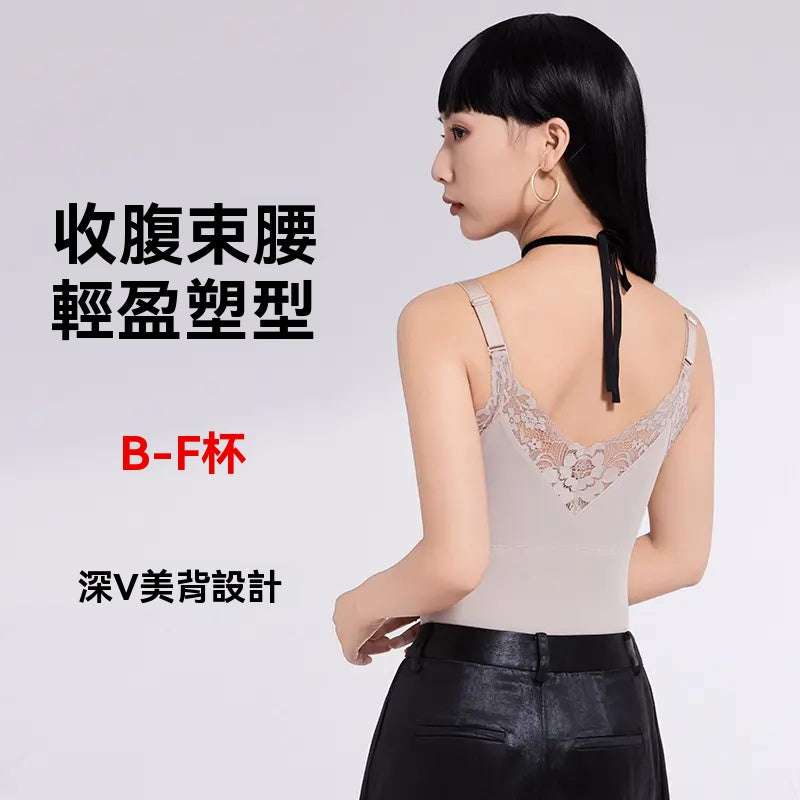 互語，2025秋冬新款，塑身上衣女，保暖，收腹束腰，文胸打底，美背，分體式
